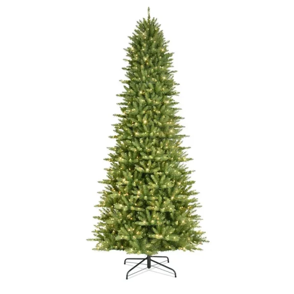 Slender Green Realistic Artificial Fir Christmas Tree Size: 10' H