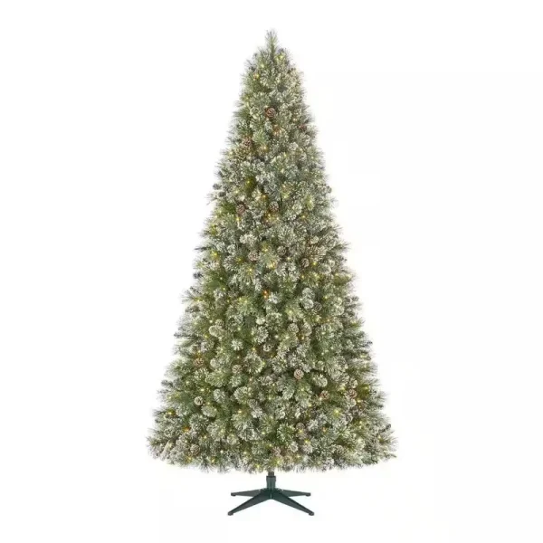 Home Holiday Accent Christmas Pre-Lit Artificial Tree Home Accents 9 ft Amelia Pine LED 600 Lights