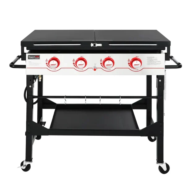 Royal Gourmet GB4002 4-Burner Griddle Flat Top GAS Grill, 36-Inch Propane Outdoor BBQ, Black