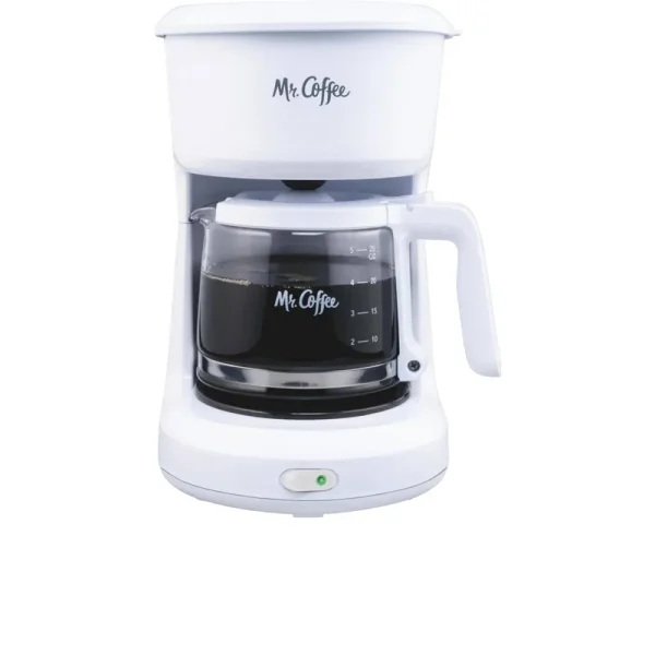 Mr. Coffee 5-Cup White Switch Coffee Maker