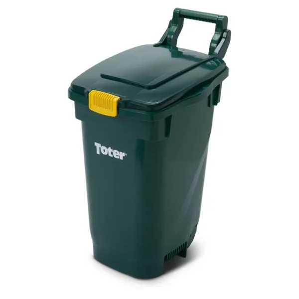 Toter 13 Gallon Curbside Composting Container with Lid Green