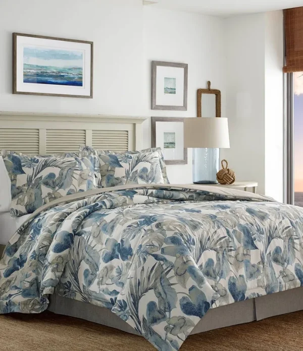 Tommy Bahama Raw Coast Duvet Cover Set King Blue