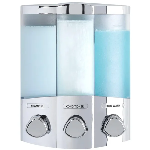 Better Living Trio Corner Soap Dispenser, Chrome