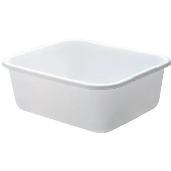 Rubbermaid Rectangle Microban Dishpan, White