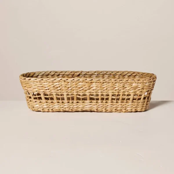 Oblong Woven Bread Basket Natural - Hearth & Hand with Magnolia