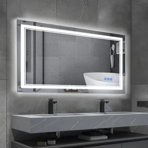 Hedwige Timing Function LED Anti-Fog Bathroom / Vanity Mirror Brayden Studio Size: 24" x 40"