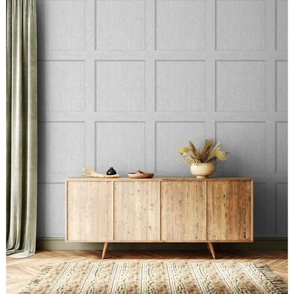 Stacy Garcia Home Squared Away Peel and Stick Wallpaper (French Grey)
