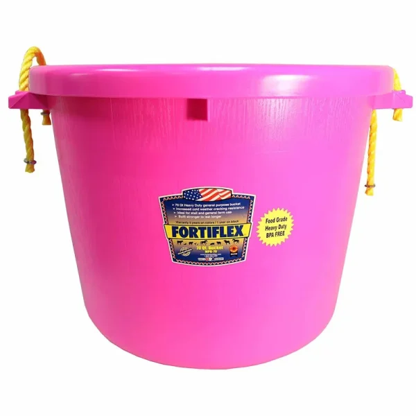 Fortex Industries Multi-Purpose Bucket Pink 70 Quart