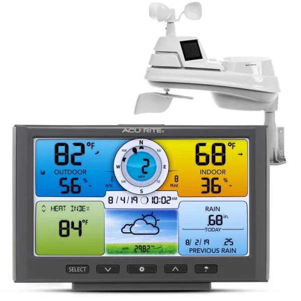 Acurite Iris? (5 - in - 1) Wireless Home Weather Station, Indoor/Outdoor Temperature, Humidity, Wind, and Rain (01529M)
