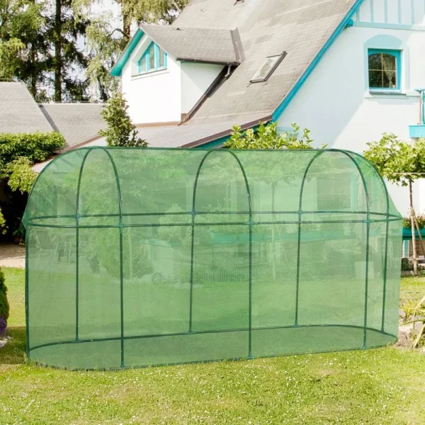 Crop Cage 10' x 3.3' x 5' Plant Protection Tent, Fruit Cage Netting Cover Aoodor