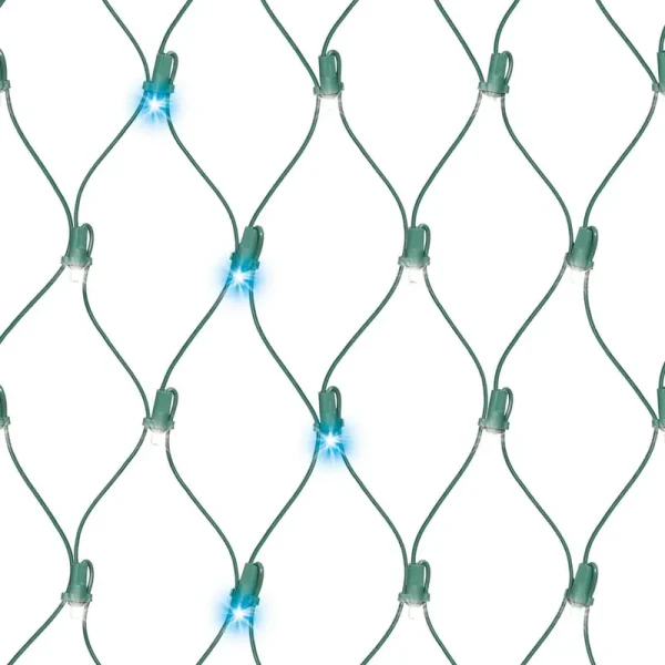 Holiday Time Random Twinkle LED Net Lights with Wire - Blue, Cool White & Green - 1 Each