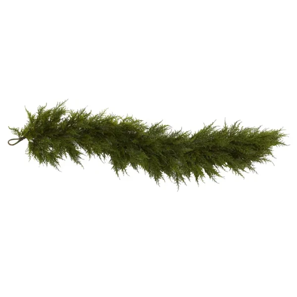 Nearly Natural 60" Cedar Garland, Adult Unisex, Green