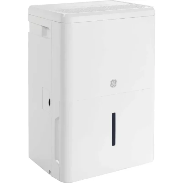 GE 22 Pt. Dehumidifier with Smart Dry for Bedroom, Basement or Damp Rooms Up to 1500 sq. ft. in White