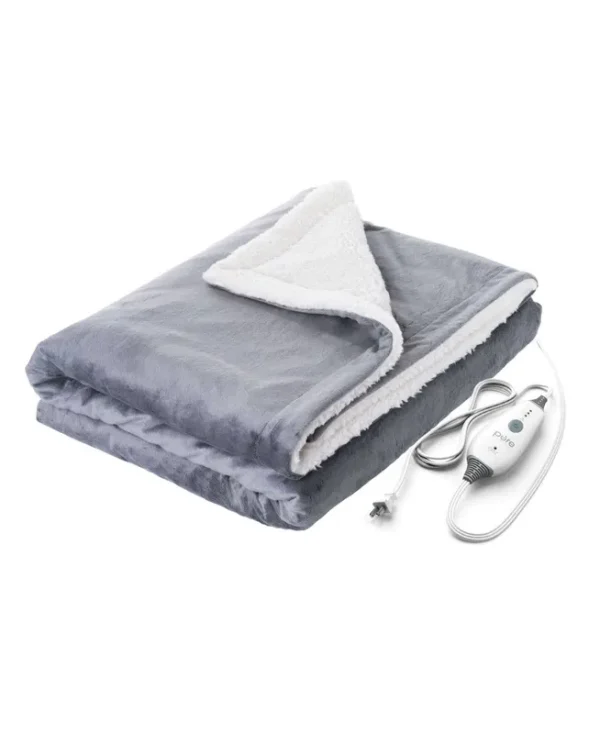 Pure Enrichment PureRelief Electric Throw Blanket - Gray