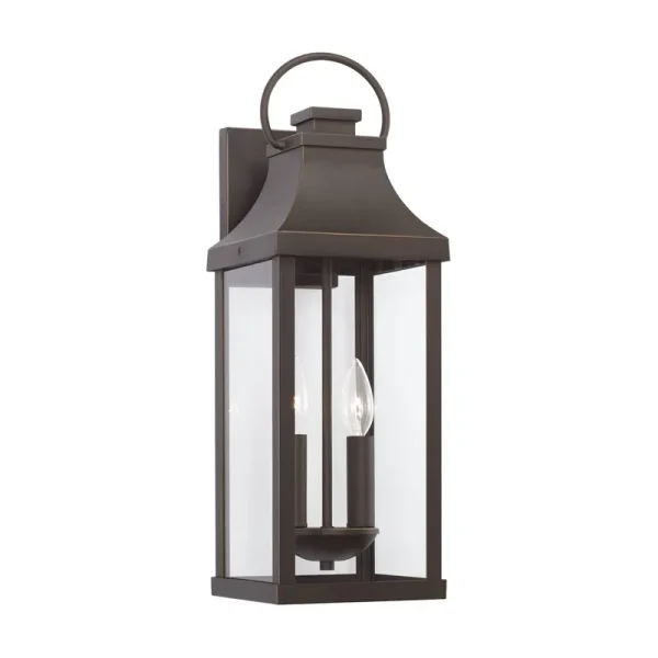 Capital Lighting 946421OZ Bradford 2 Light Outdoor Wall Lantern Oiled Bronze