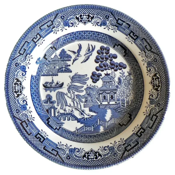 Churchill Blue Willow Plate 10 inch (Set of 6)