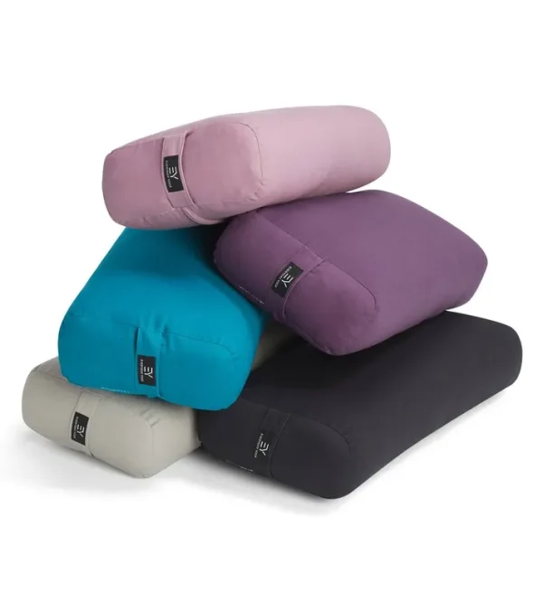 Everyday Yoga High Impact Cotton Rectangular Bolster Plum