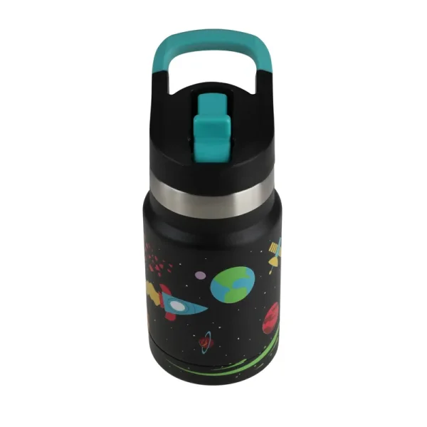 Ozark Trail 12 oz Double Wall Stainless Steel Kid's Bottle-Space, Size: 12 fl oz