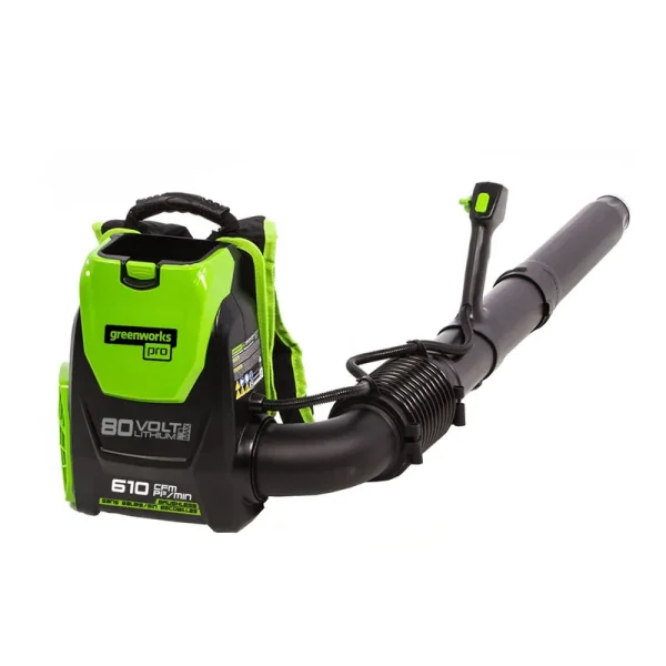 Greenworks BPB80L00 80V 145MPH - 580CFM Cordless Backpack Blower