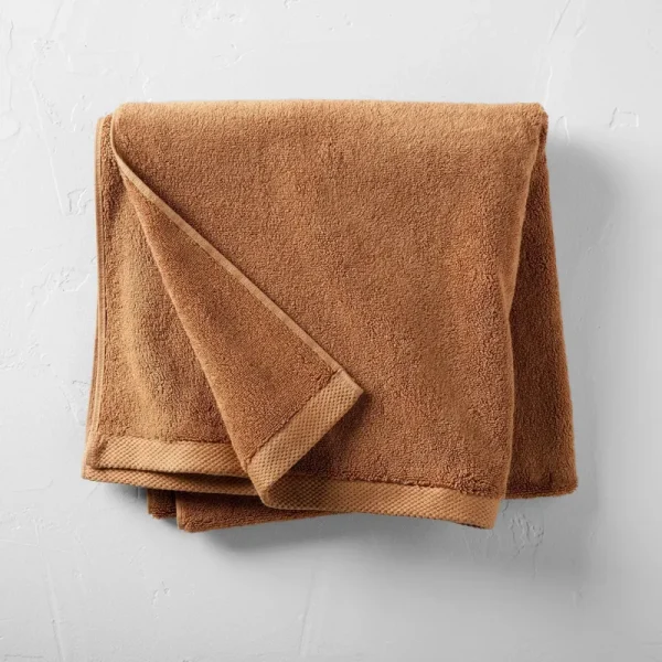 Organic Bath Towel Warm Brown - Casaluna