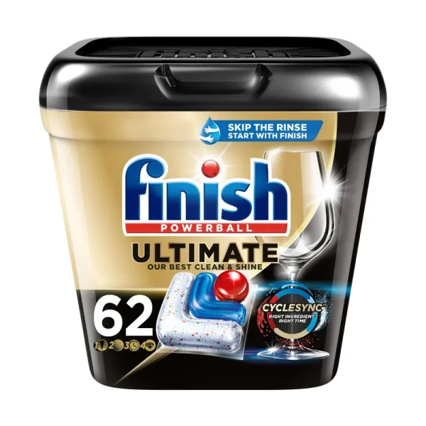 Finish Ultimate Dishwasher Detergent - 62 Count