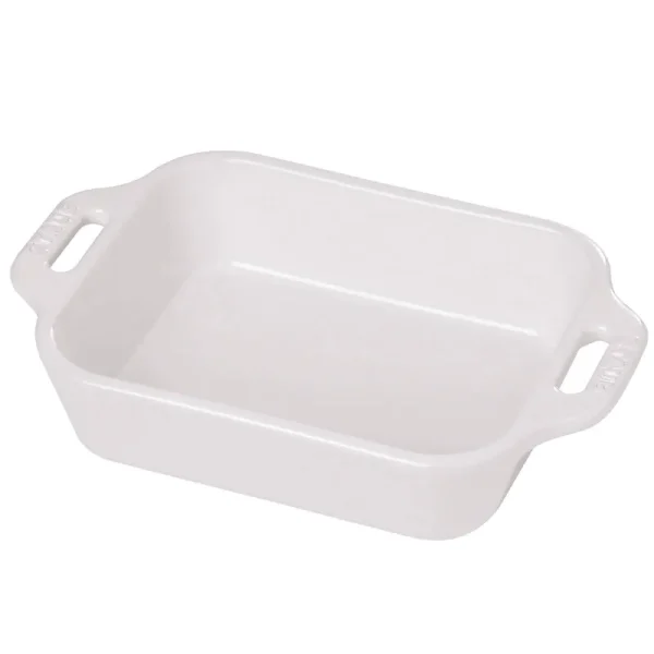 Staub 13" x 9" Rectangular Baking Dish | White