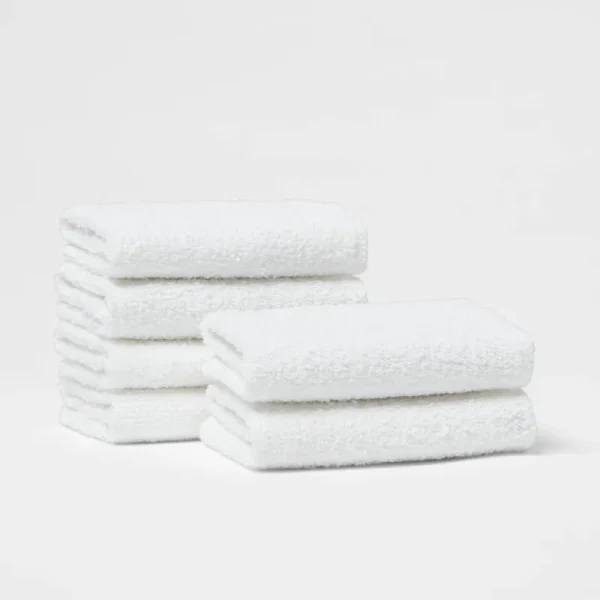 6pk Washcloth Set White - Room Essentials
