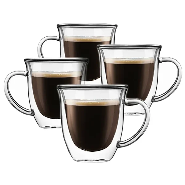 JoyJolt Serene Double Wall Insulated Glasses, Set of 4 - Clear