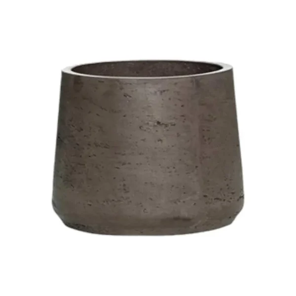 Adona Fibercement Pot Planter AllModern Color: Chocolate, Size: 8" H x 9" W x 9" D
