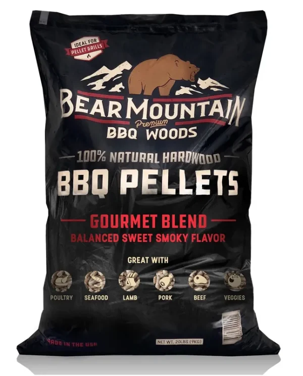 Bear Mountain BBQ Hardwood Pellets, Gourmet, 20-lb.