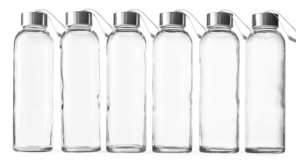 Epica 18-oz. Glass Beverage Bottles, Set of 6 (beverage Glasses + Carrying Loop Caps)