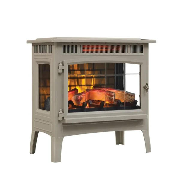Duraflame 3D Infrared Electric Fireplace Stove with Remote Control - DFI-5010 (French Grey)