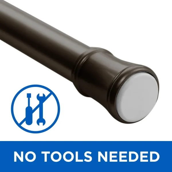 Mainstays 48 - 84 Oil Rubbed Bronze Adjustable Tension Curtain Rod - Each