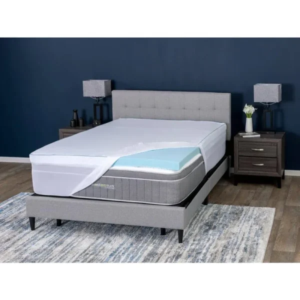 Natures Sleep by GhostBed - Aircool IQ 3 Thick Density Gel Memory Foam Topper Full