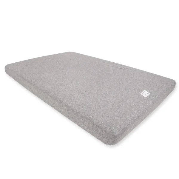Burt's Bees Baby Organic Cotton Mini Fitted Crib Sheet in Heather Grey