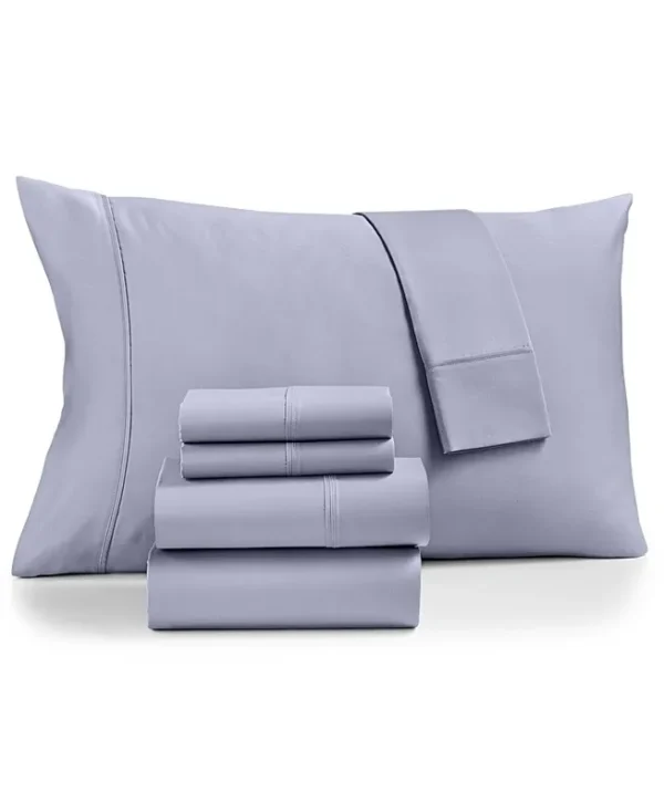 Fairfield Square Collection Brookline 1400-Thread Count 6-Pc. King Sheet Set - Sky Blue