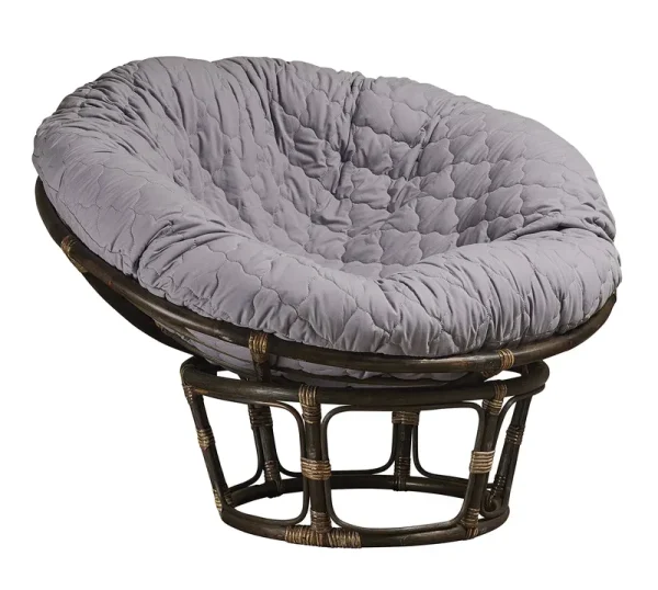 Hudson Comfort Papasan Cushion Cover - Quilted Shape, Soft Microfiber Fabric, Zippered Papasan Cushion Cover Only - 55 Inches (F