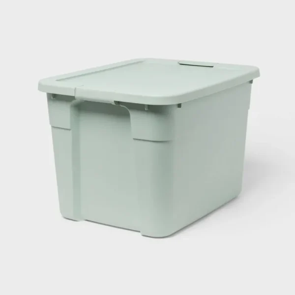 20gal Latching Storage Tote Light Green - Brightroom