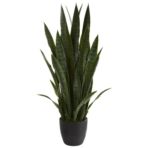 Nearly Natural 6350GR Indoor 38 in. Sansevieria Artificial Plant