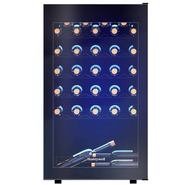 Honeywell 34 Bottle Wine Cooler Refrigerator, Black
