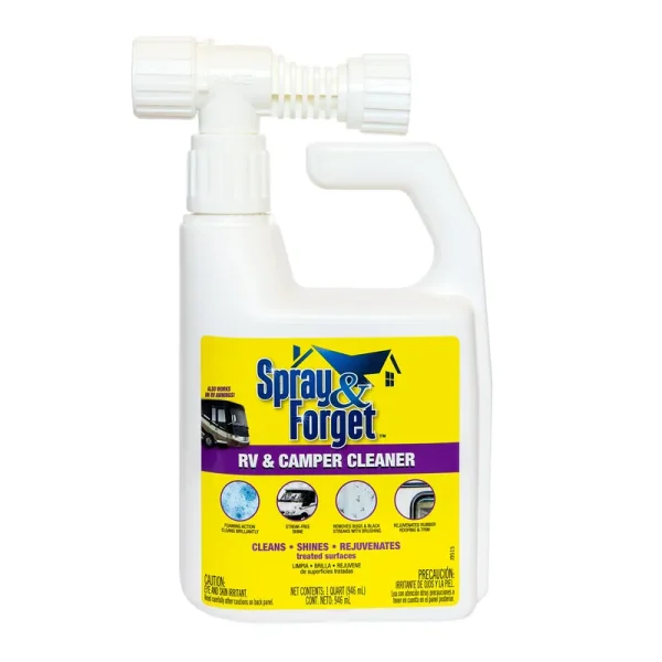 Spray & Forget RV & Camper Cleaner with Hose End Adapter - 1 Quart