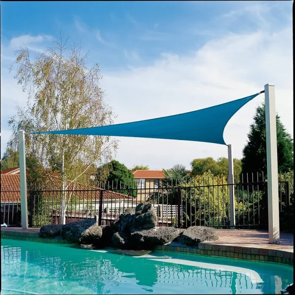 Coolaroo Coolhaven 15 x 12 x 9 ft. Right Triangle Shade Sail Sapphire