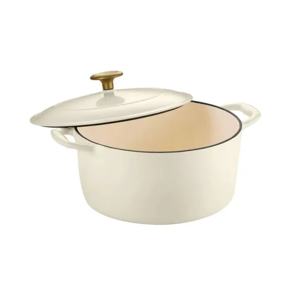 Tramontina Enameled Cast-Iron 5.5-Qt. Dutch Oven Latte