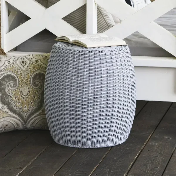 Baudette Drum with Storage Beachcrest Home Color: Gray