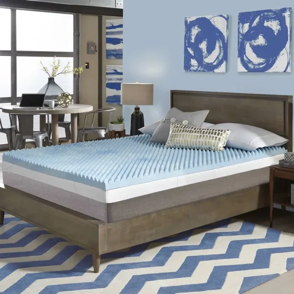 ComforPedic Loft from Beautyrest 3-Inch Sculpted Gel Memory Foam Mattress Topper - King