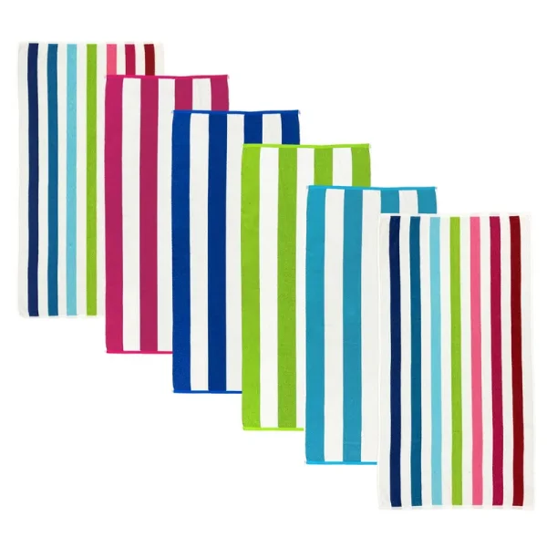 Kaufman - Cabana Terry Loop Beach Towel 36-Pack - 30in x 60in, Size: 30 x 60