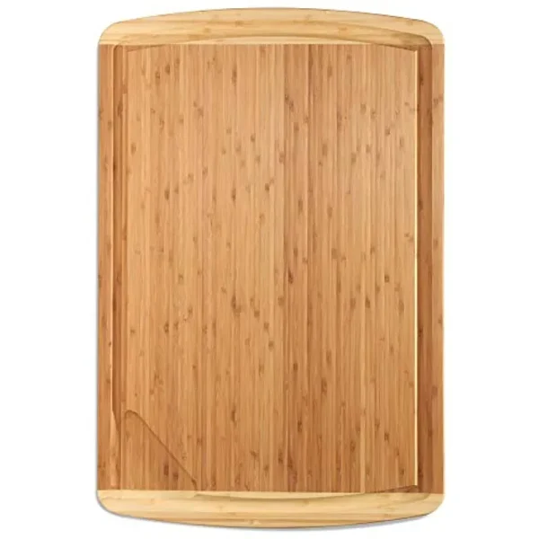 30 x 20 inch Massive XXXL Extra Large Bamboo Cutting Board Wooden Carving Board for Turkey, Meat, Vegetables, BBQ - Largest Wood Butcher Block