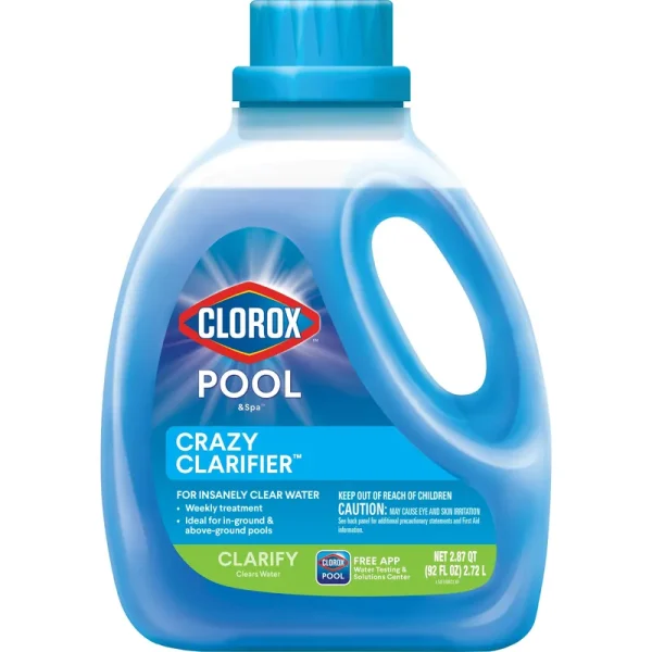 Clorox Pool&Spa Crazy Clarifier for Insanely Clear Pool Water, 92 fl oz