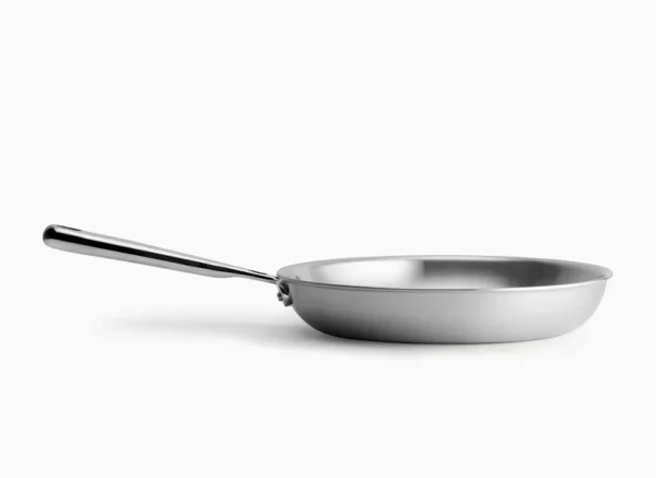 Misen Stainless Steel Frying Pan - 5 Ply Skillet - Professional Grade - 10 Inch Cooking Surface