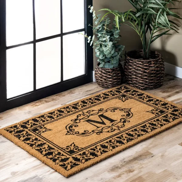 nuLOOM Letter M Doormat, Letter M (3' x 6')